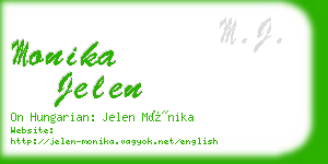 monika jelen business card